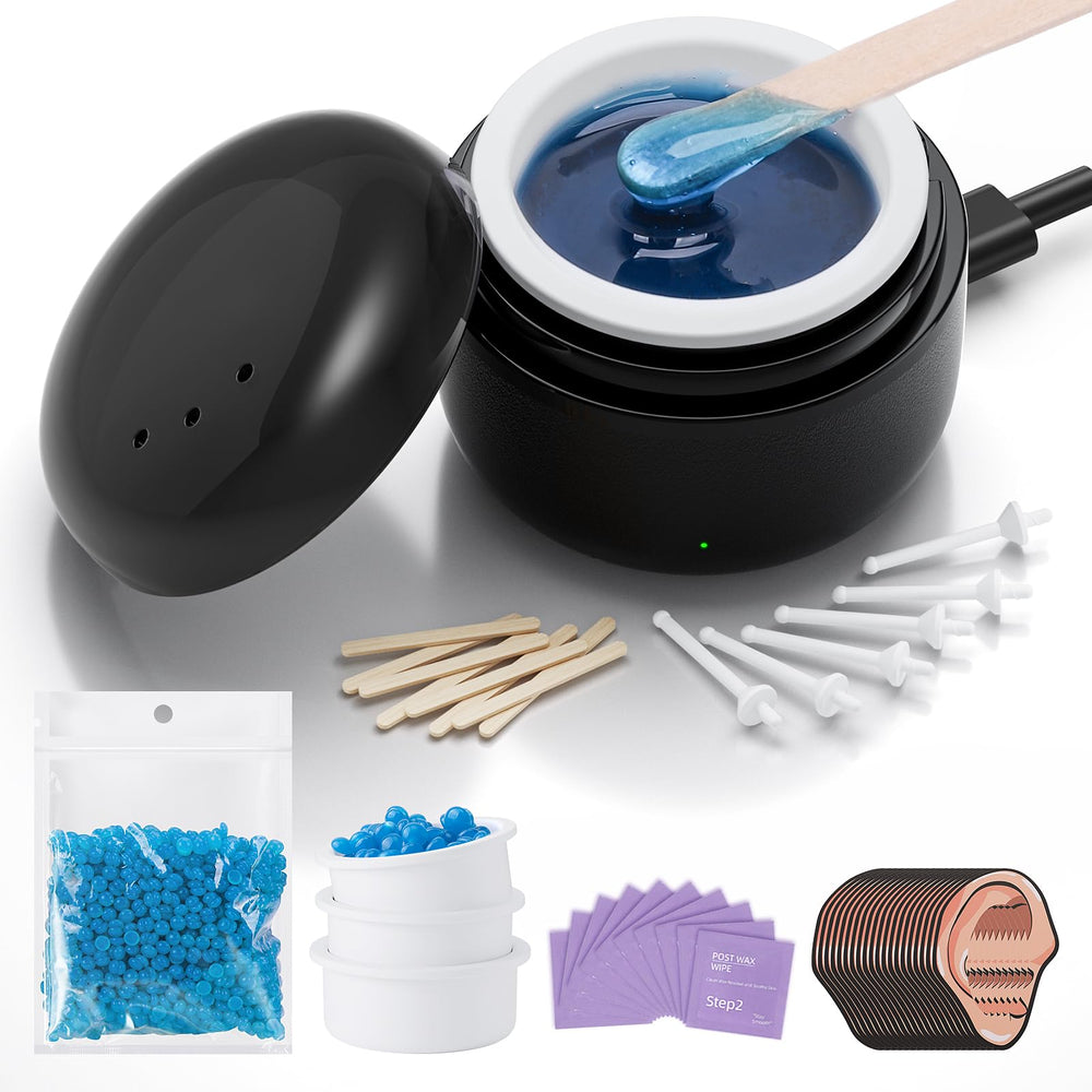 Azang Nose Wax Kit travel size shows compact design for on-the-go hair removal.