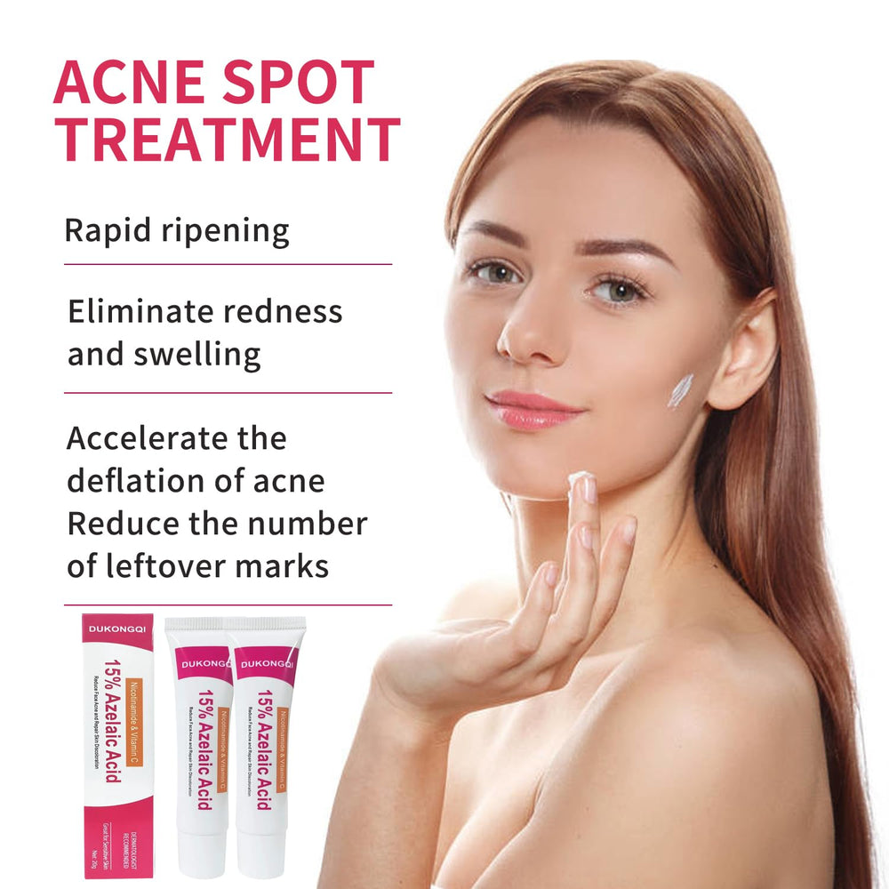 Azelaic Acid Acne Cream texture close-up highlights micro-encapsulation for sensitive skin