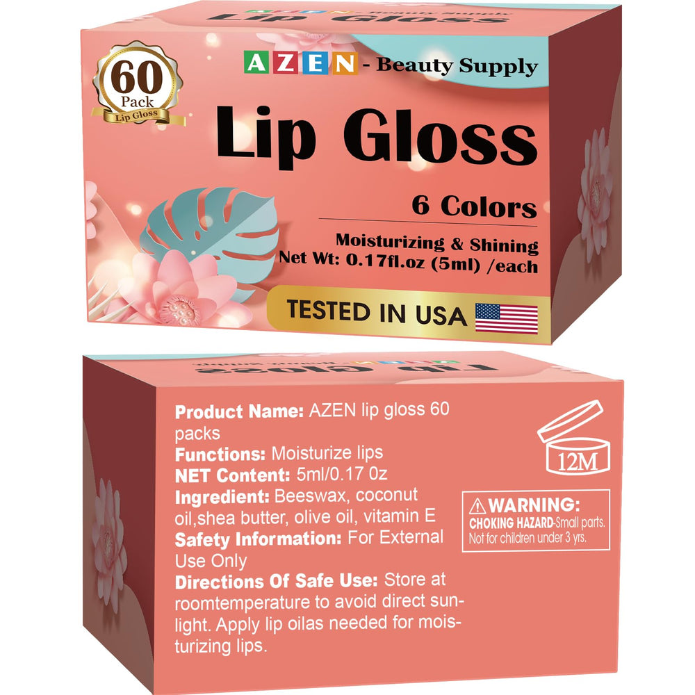 AZEN gift-ready lip gloss bulk pack suits thoughtful gifting.