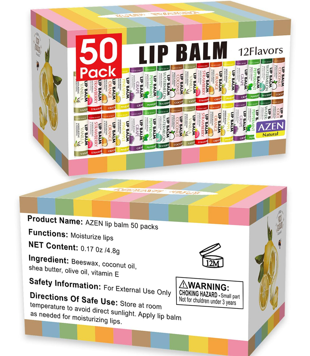 AZEN lip balm daily use represented by compact tubes for everyday moisture.
