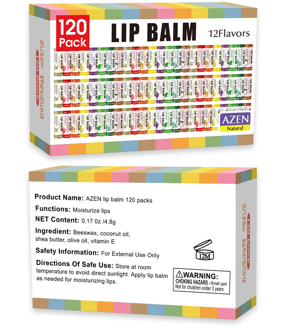 AZEN vanilla flavor lip balm with nourishing ingredients
