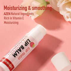 AZEN watermelon flavor lip balm tube with moisturizing shine