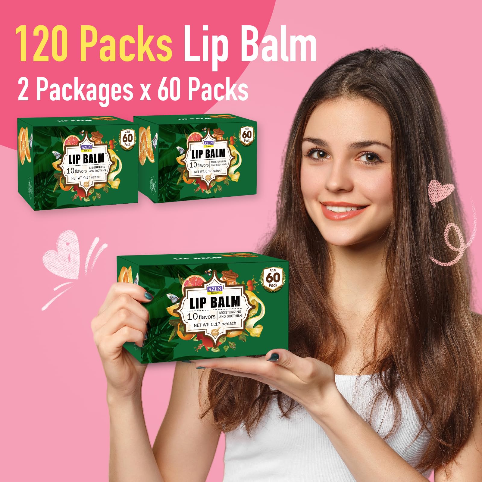 AZEN lip balm gift-ready packaging ideal for holiday gifting.