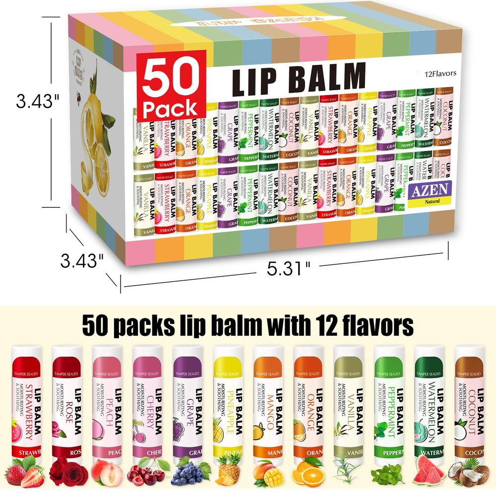 AZEN lip balm nonsticky texture image highlights comfortable wear all day.