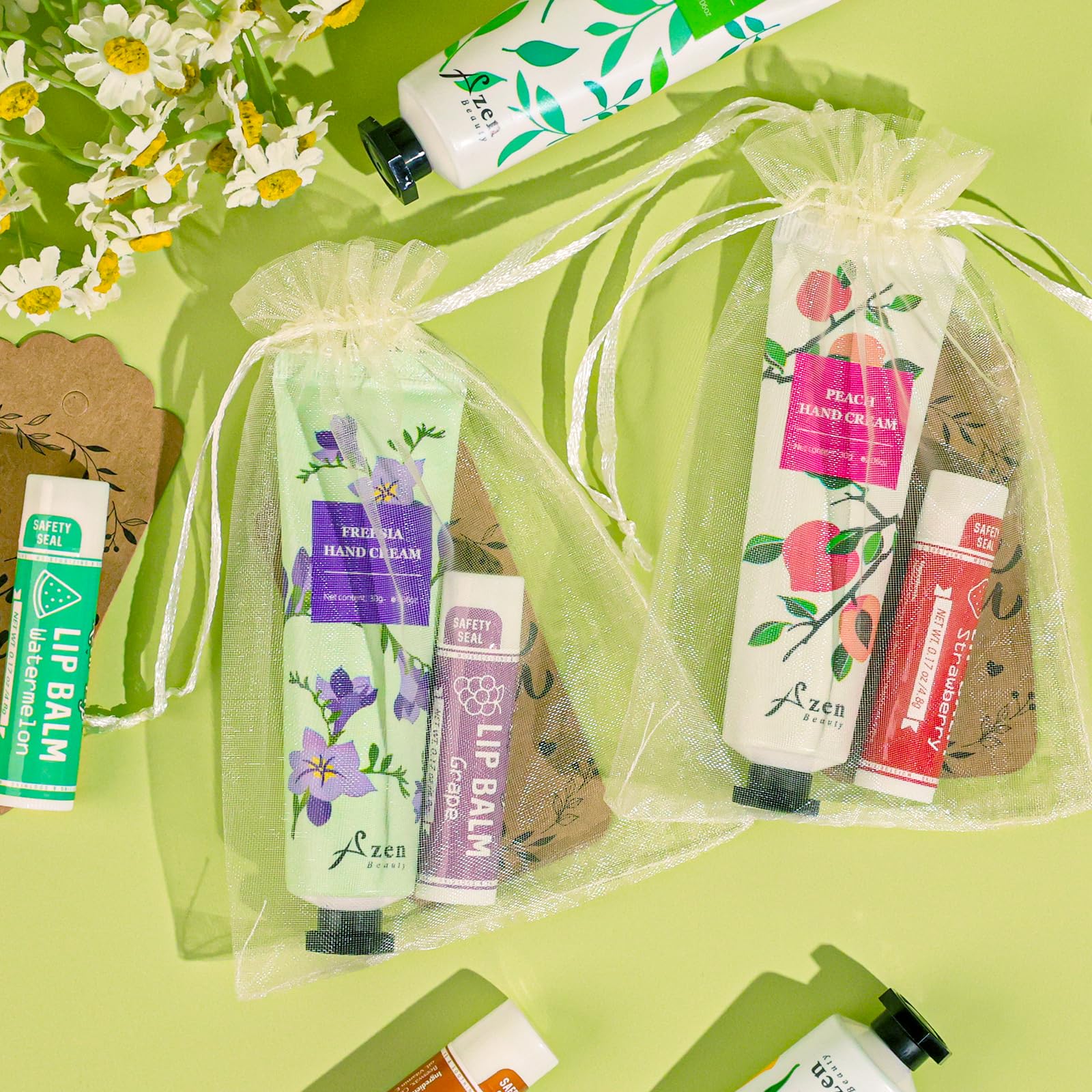 AZEN thank-you labels personalize gifts for guests