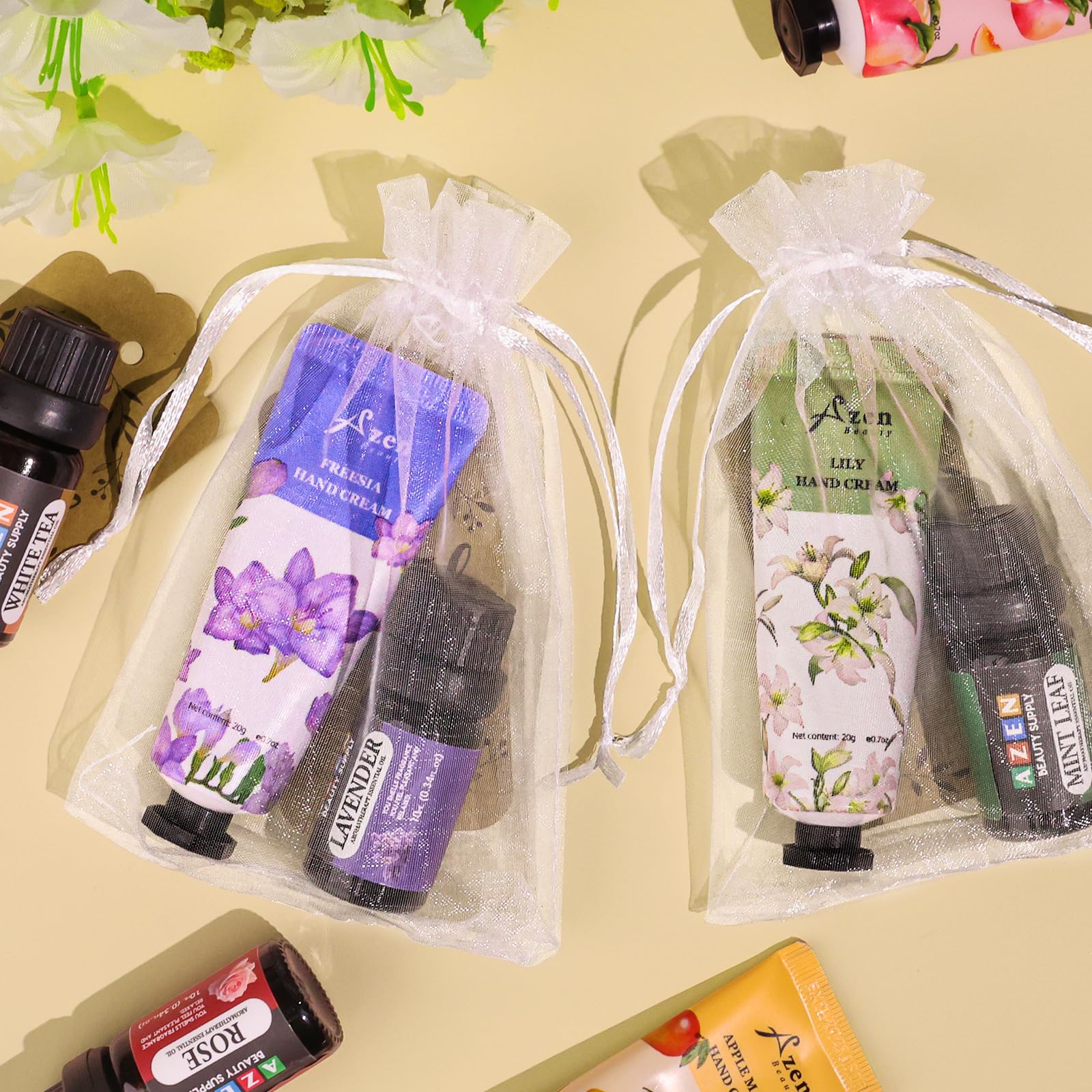 AZEN wedding and baby shower gift set styling for elegant guest favors.