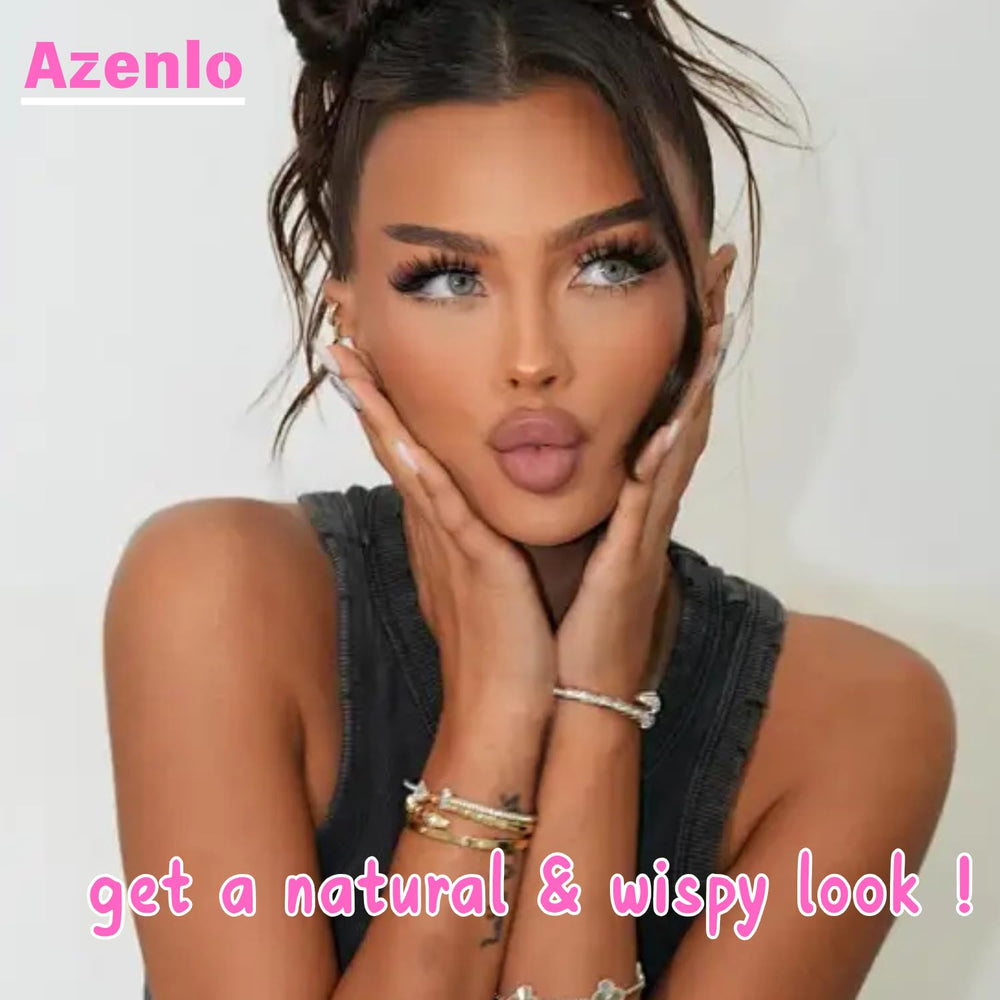 Azenlo bulk-pack lashes are lightweight for all-day comfort.