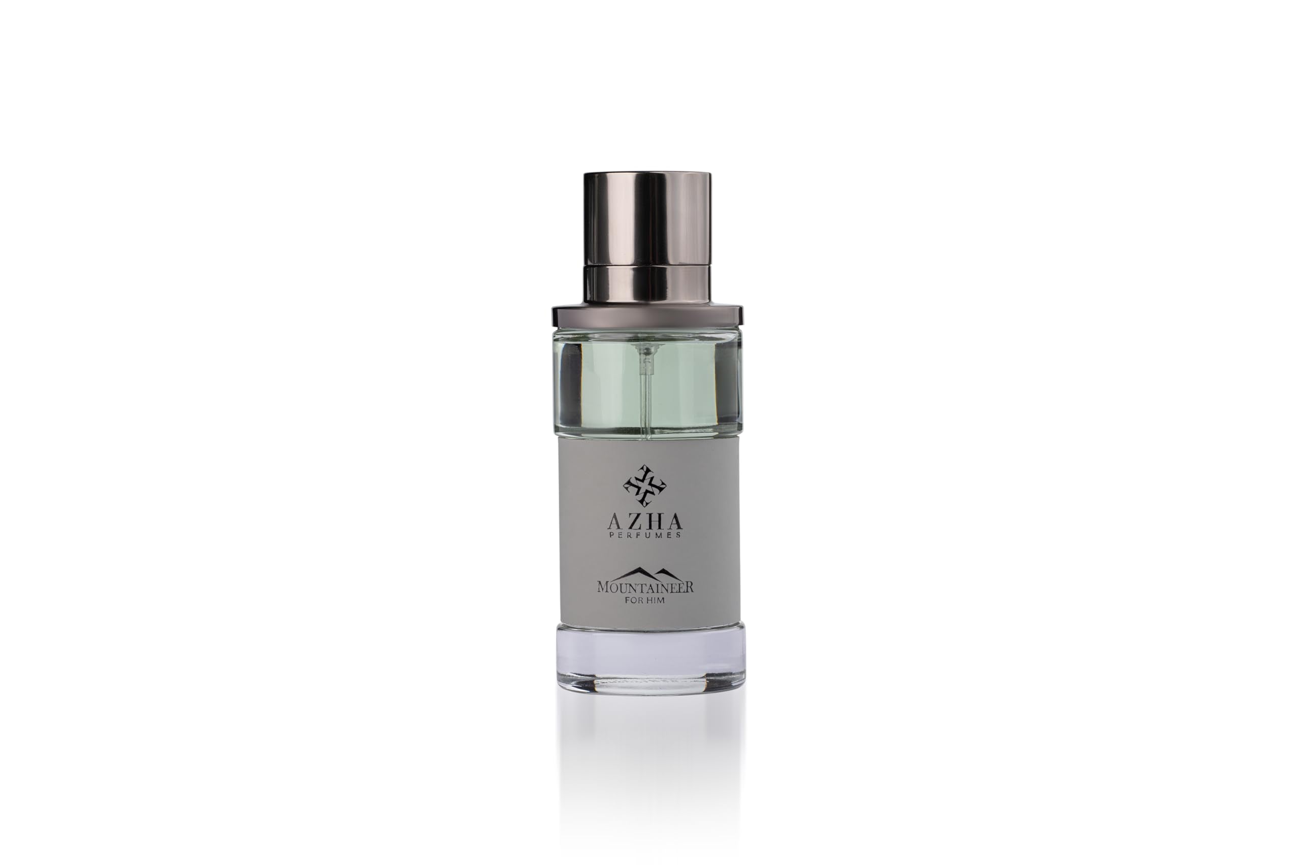 Azha Mountaineer bottle front highlights premium design for everyday signature scent.