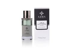 Azha Mountaineer bottle side reveals sleek packaging ideal for gifting.