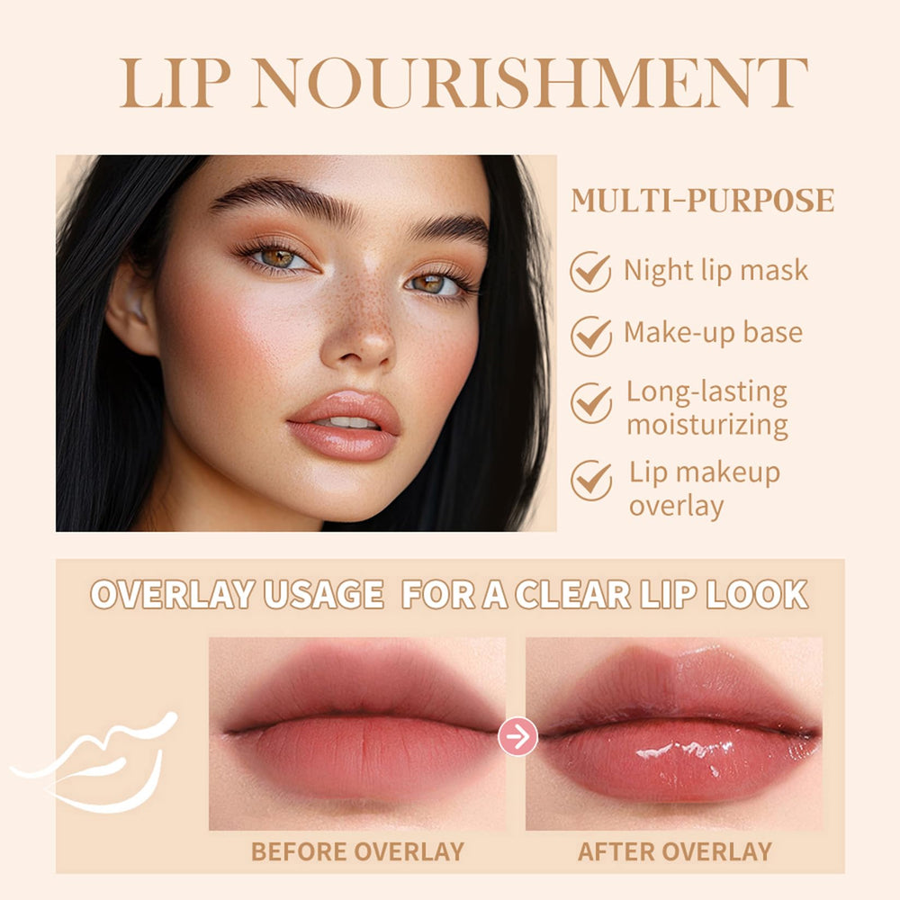 AZHAIBUQI Lakerain lip butter balm texture closeup shows creamy non-sticky glide