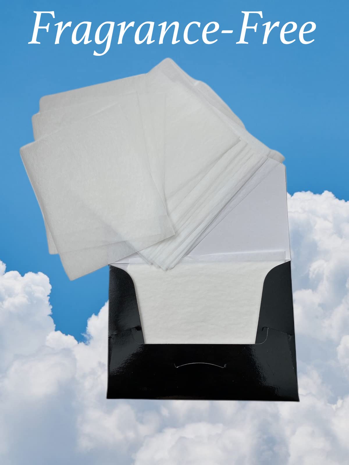 Azi fragrance-free blotting paper used during workouts for discreet oil control.