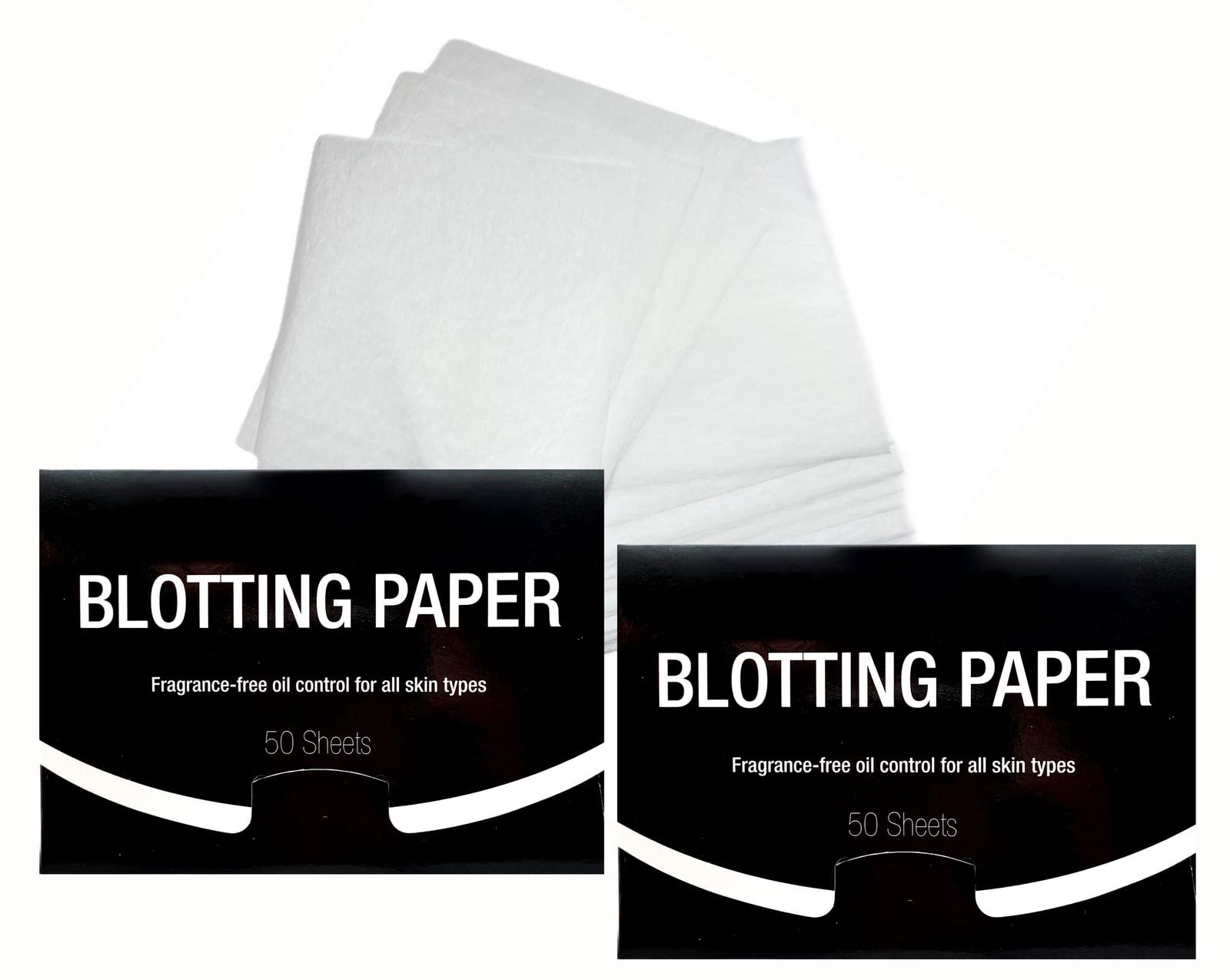 Azi fragrance-free blotting paper pack front showing portable oil-control for shine-free skin.