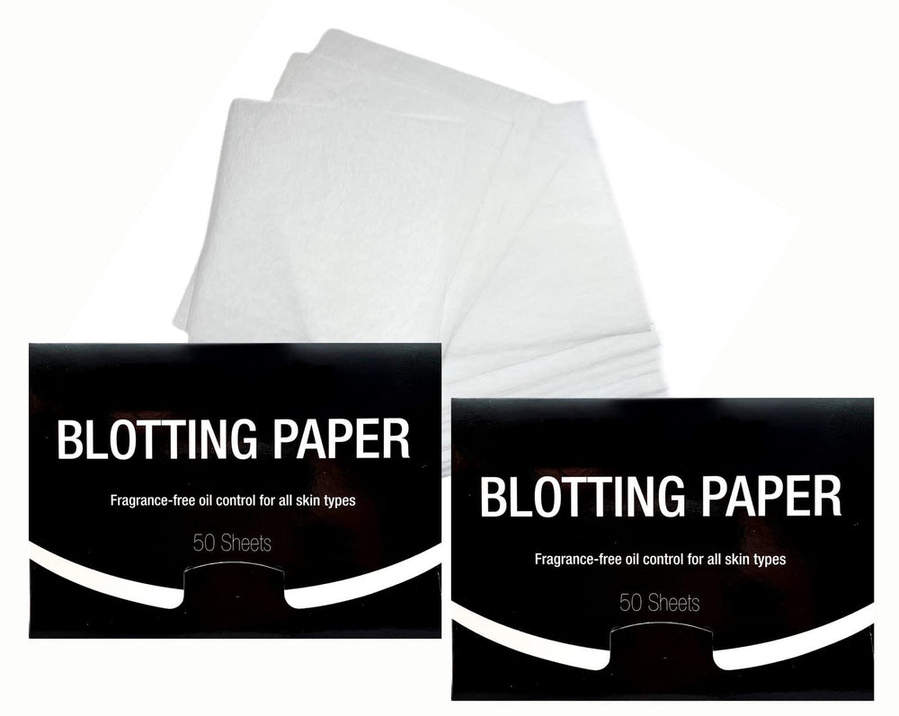 Azi fragrance-free blotting paper pack front showing portable oil-control for shine-free skin.