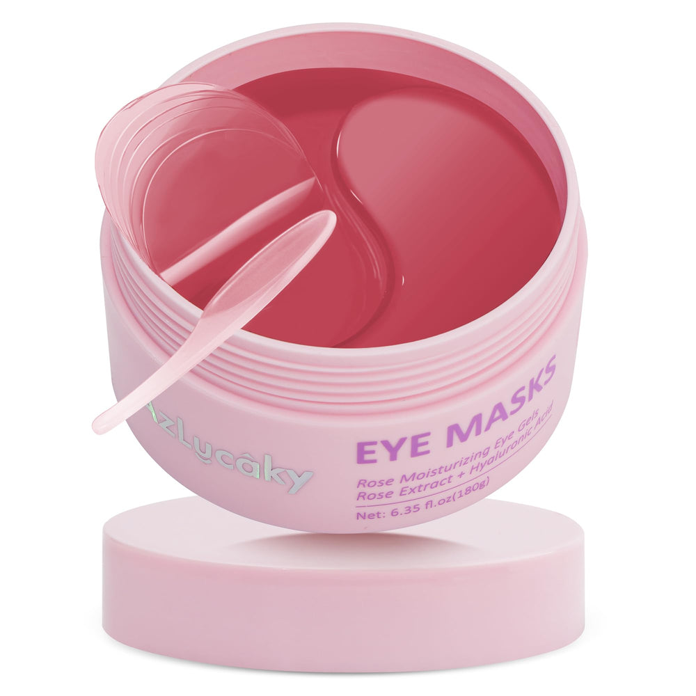 AzLucaky under eyes patches rose hydrogel pack soothing hydration for tired eyes