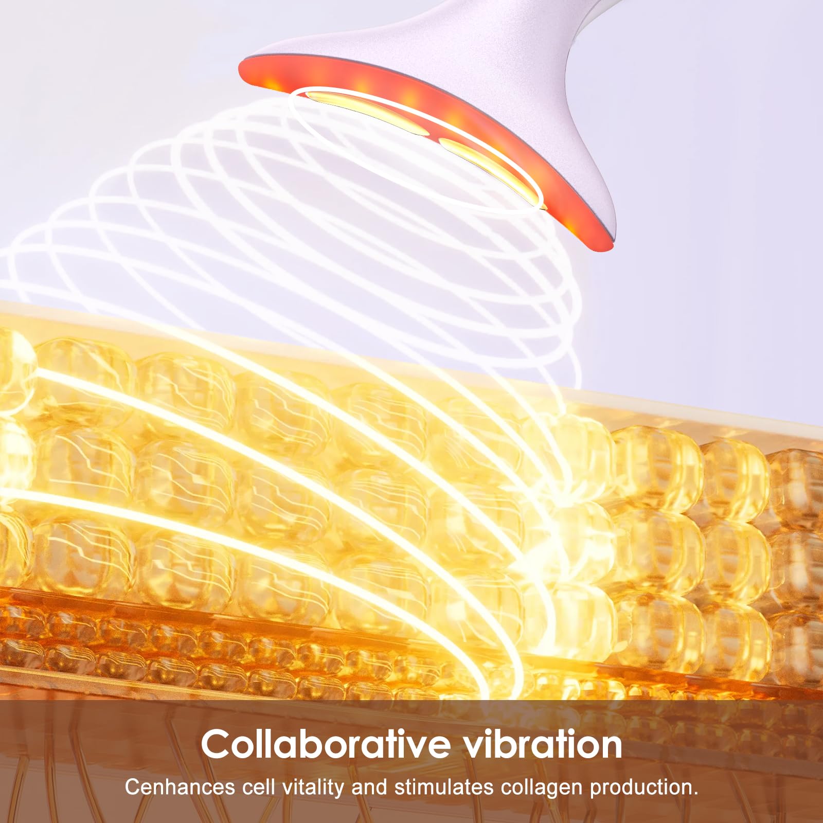 AZMAVO compact lightweight massager fits a bag for on-the-go skincare.