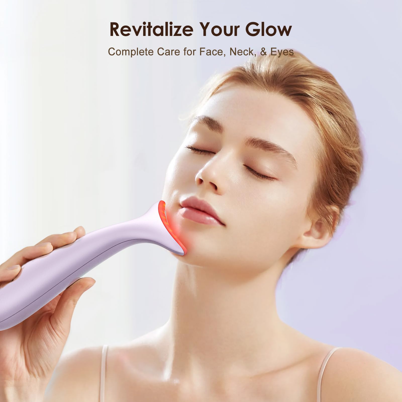AZMAVO facial neck massager set includes guide and charging cable.