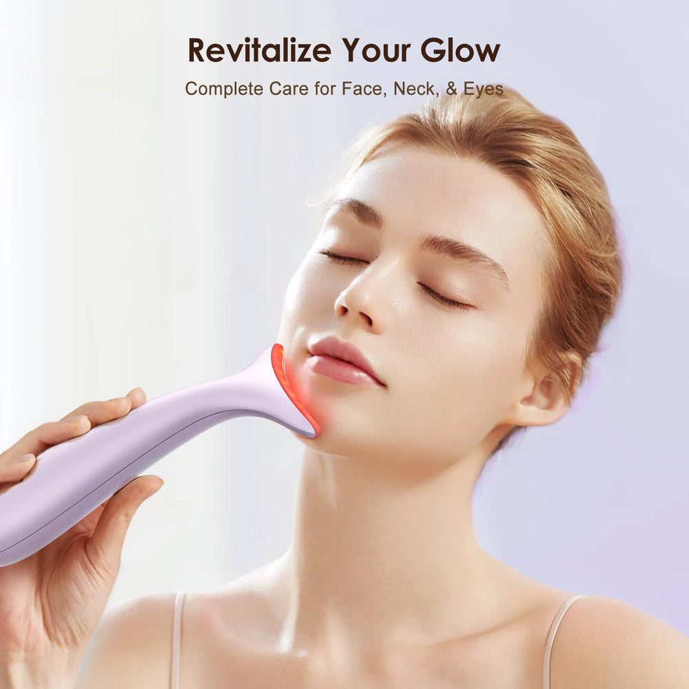AZMAVO facial neck massager set includes guide and charging cable.