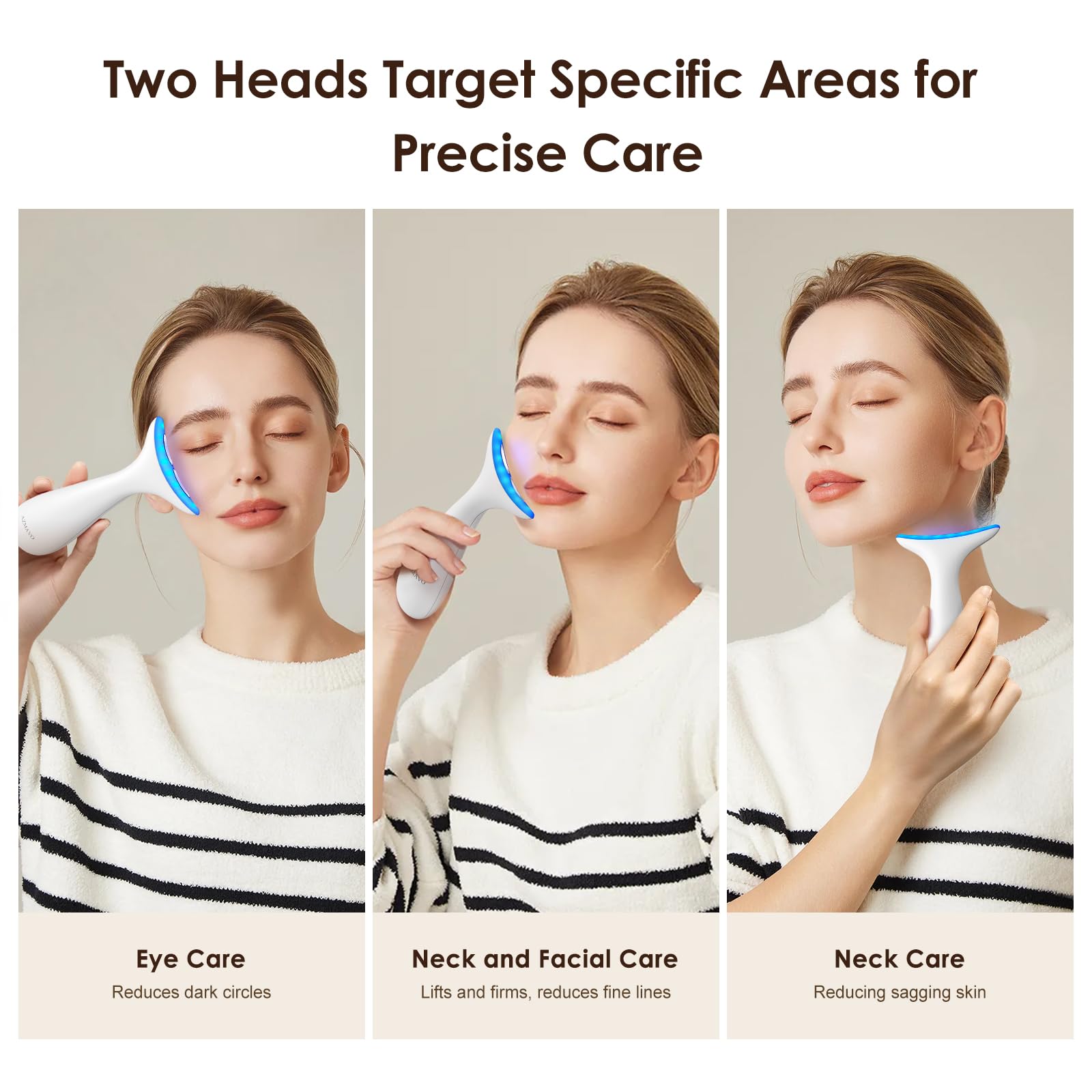 AZMAVO massager in three modes with light therapy for customizable sessions