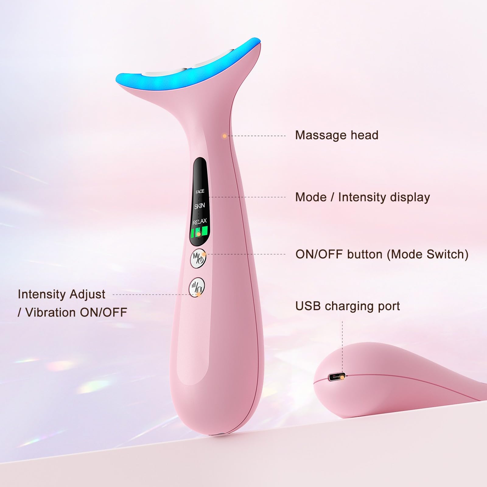 AZMAVO portable skincare device ideal for travel sessions