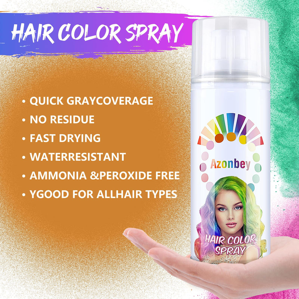 Azonbey washable hair color spray for simple removal after wear.