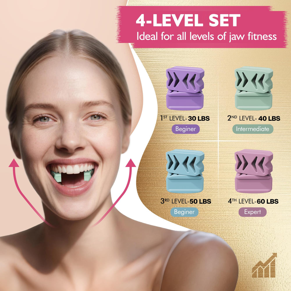 Azrra jaw exerciser made from BPA-free silicone for safe, hygienic use.