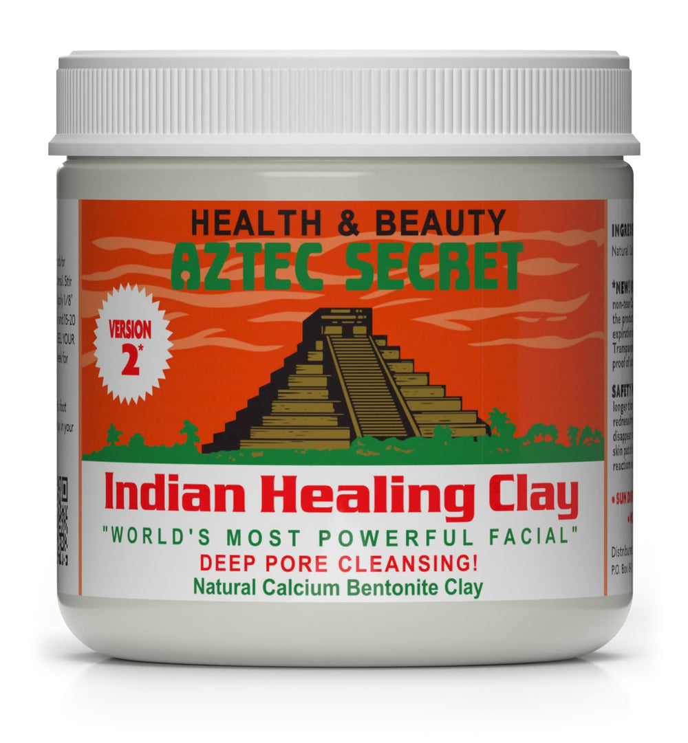 Aztec Secret Indian Healing Clay bowl application for deep cleansing prep.