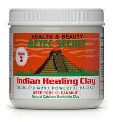 Aztec Secret Indian Healing Clay bowl application for deep cleansing prep.