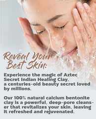 Aztec Secret Indian Healing Clay mixed with apple cider vinegar for at-home facial.