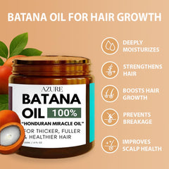 AZURE Batana Oil Paste hair application in progress for deep scalp hydration