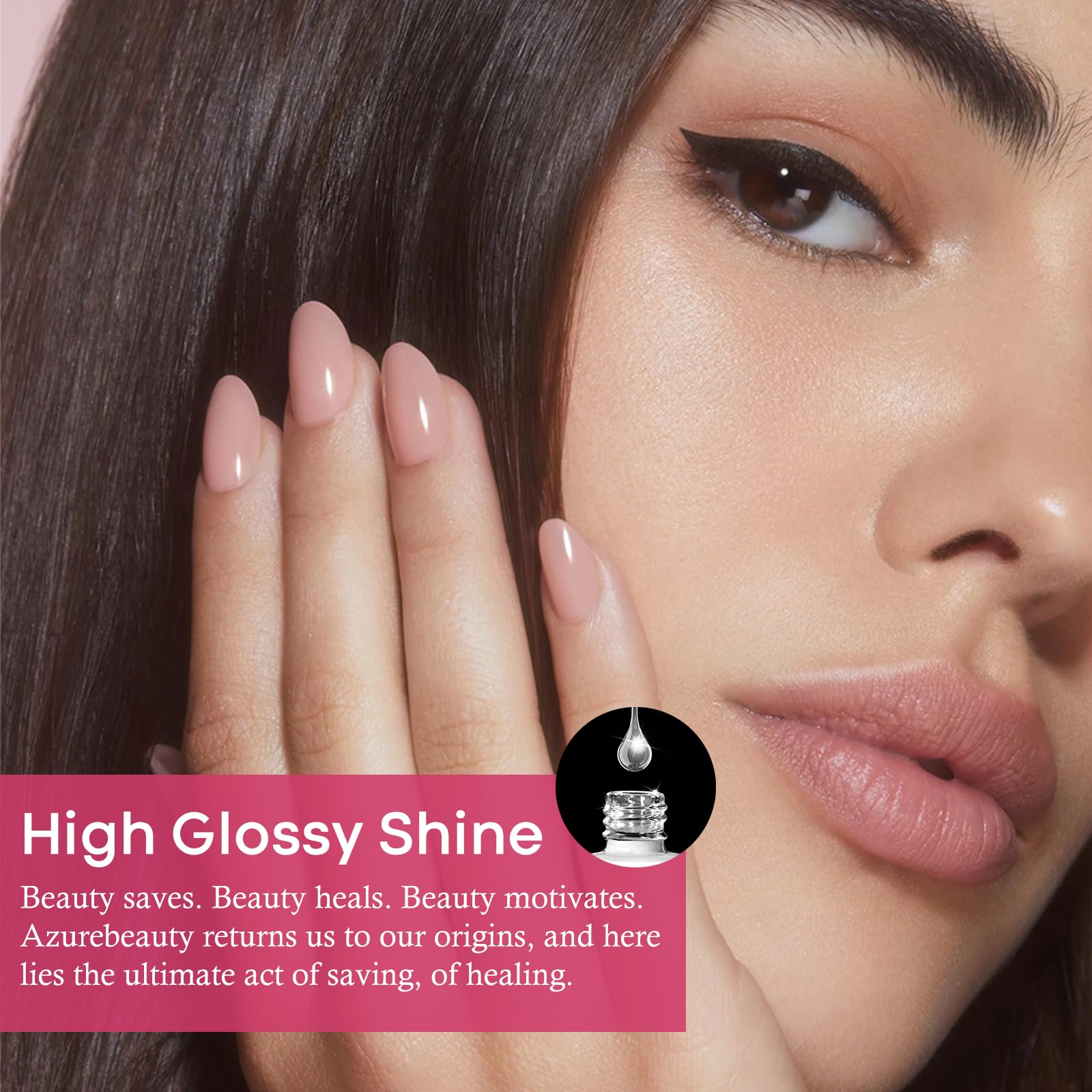 AZUREBEAUTY activator bottle—quick curing for a smooth finish.