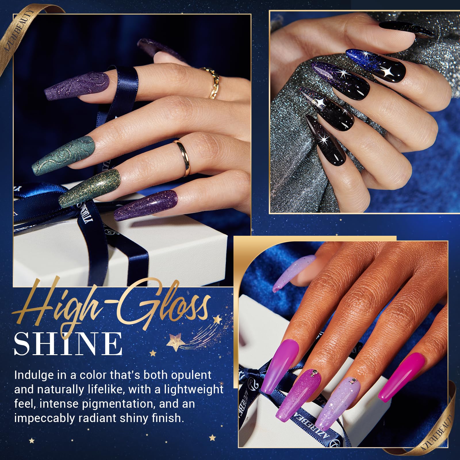 AZUREBEAUTY base coat bottle supports strong adhesion and long wear