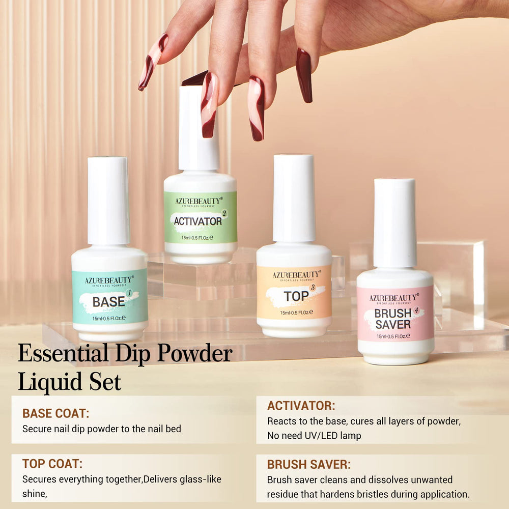 AZUREBEAUTY brush saver bottle keeps brushes clean for precise nails.