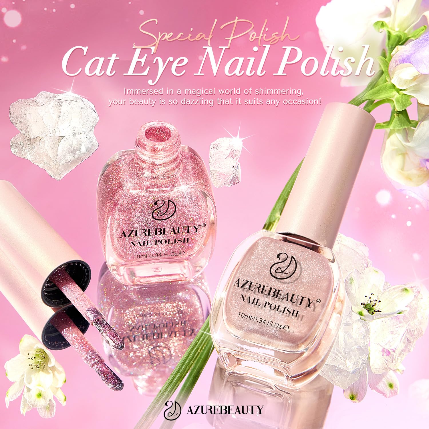 AZUREBEAUTY cat eye polish gift-packaging showcasing elegant presentation