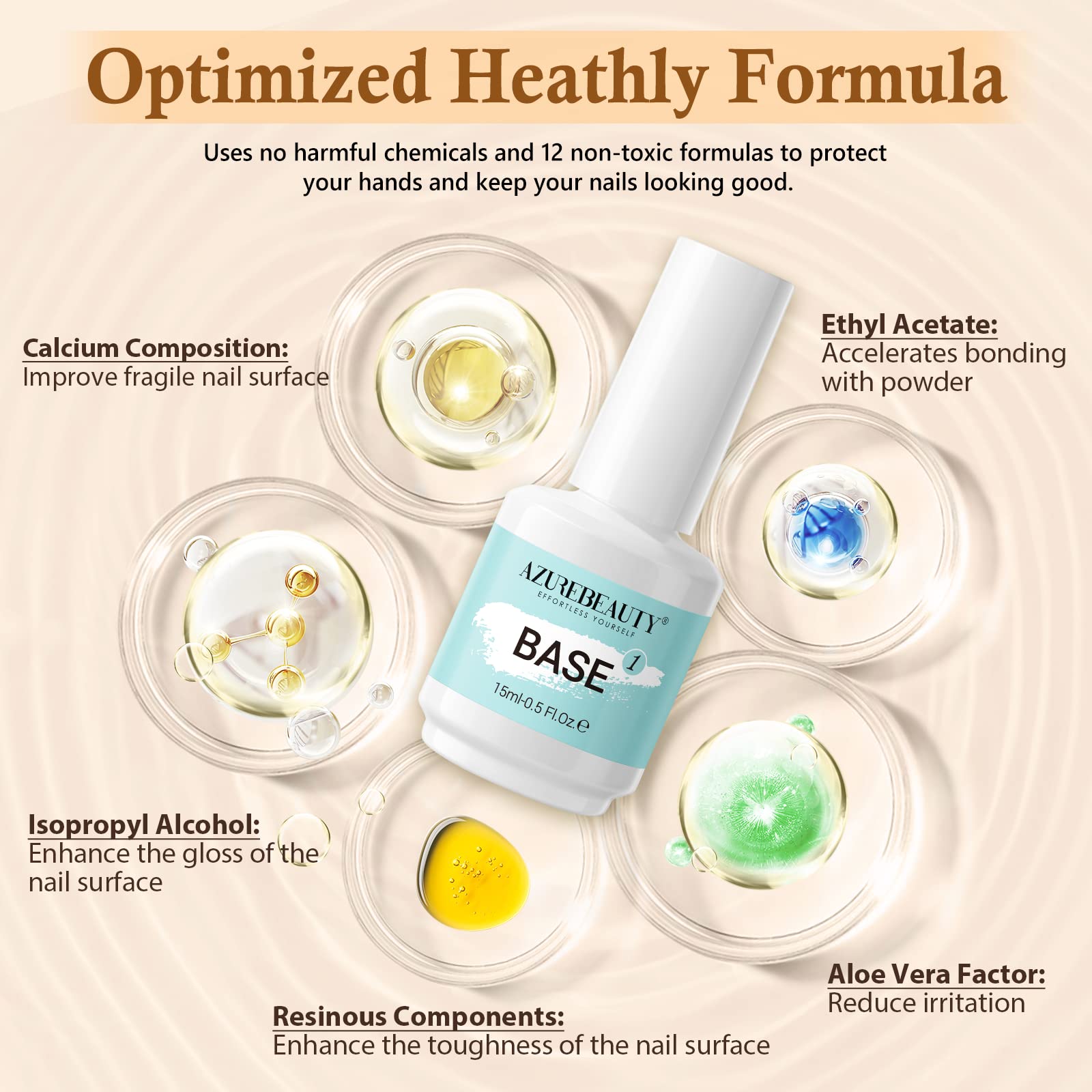 AZUREBEAUTY dip liquid set showcases easy at-home DIY nails.