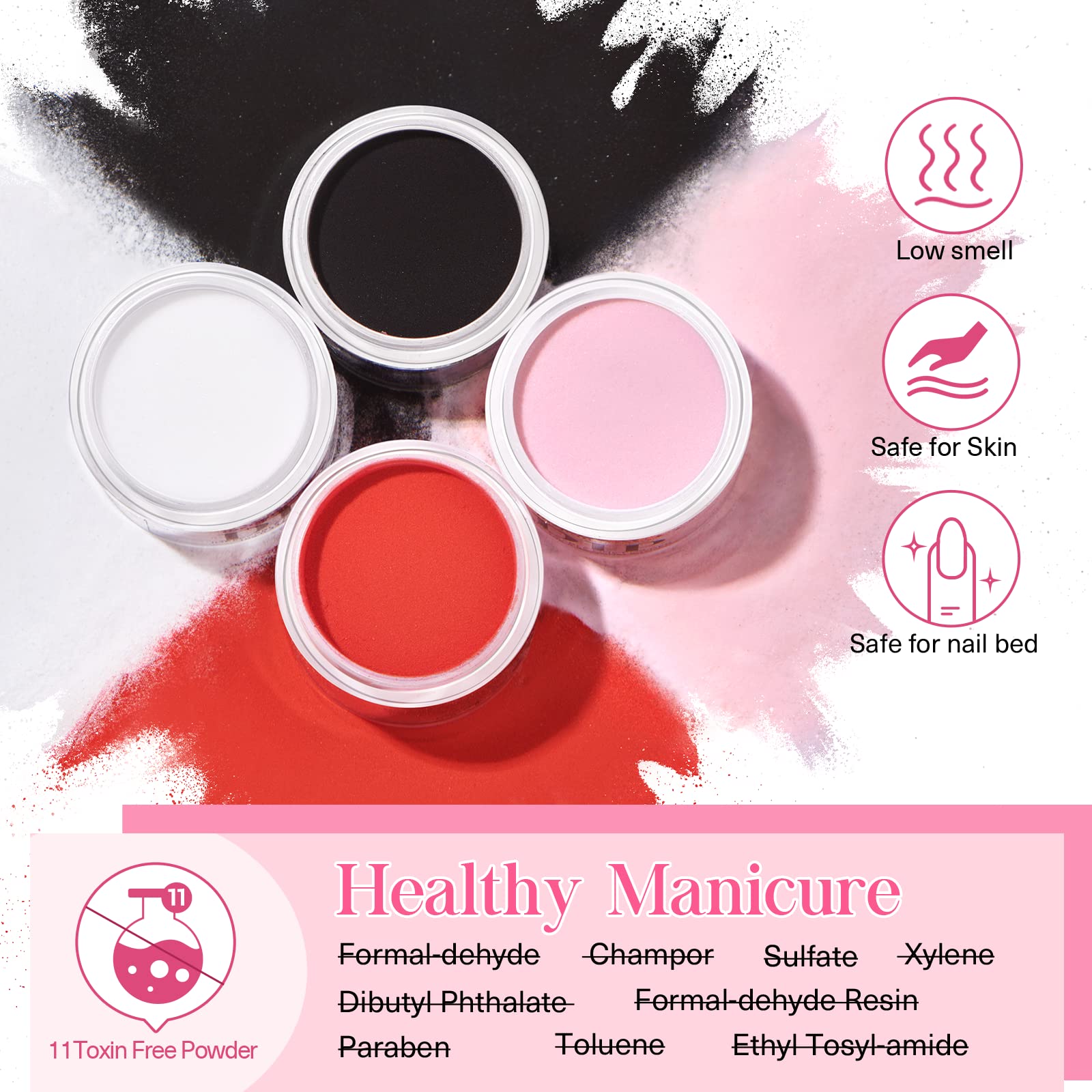AzureBeauty Dip Nails application process suggests a durable glossy finish