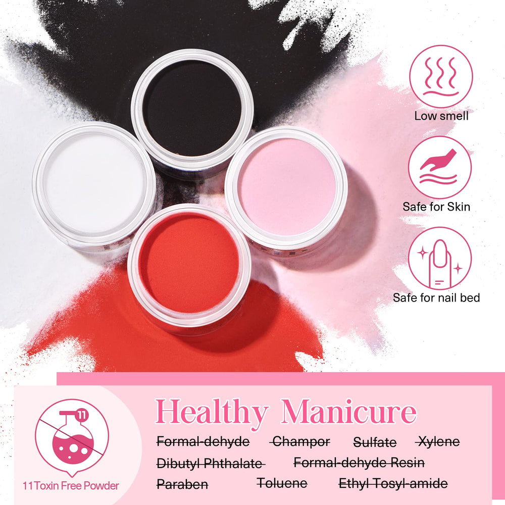 AzureBeauty Dip Nails application process suggests a durable glossy finish