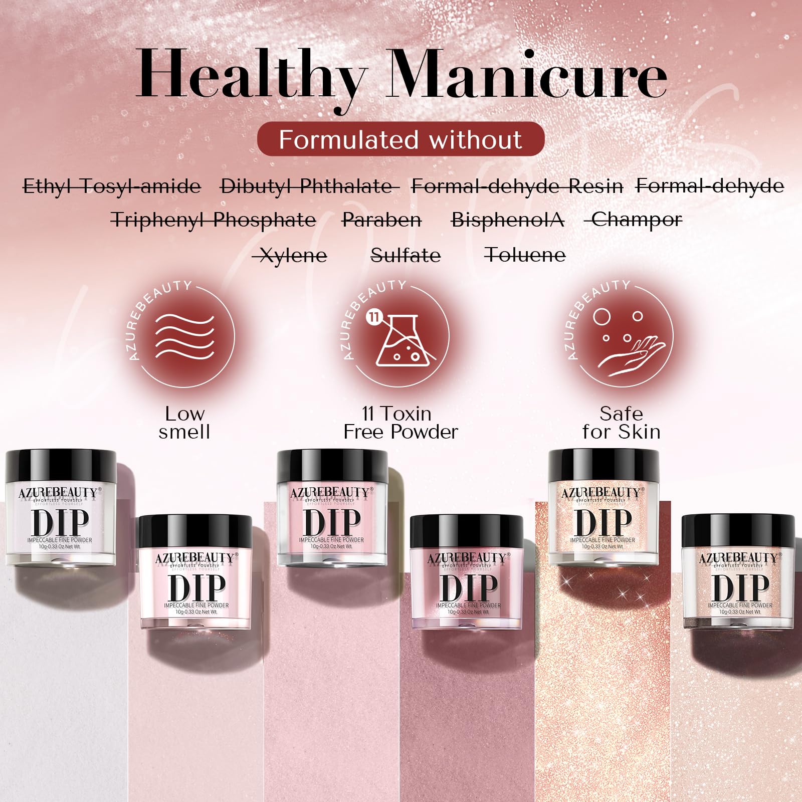 AZUREBEAUTY anti-chipping and peel-free resistance preserves glossy nails during wear
