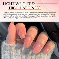 AZUREBEAUTY jelly nude colors — translucent shades for natural looking nails.