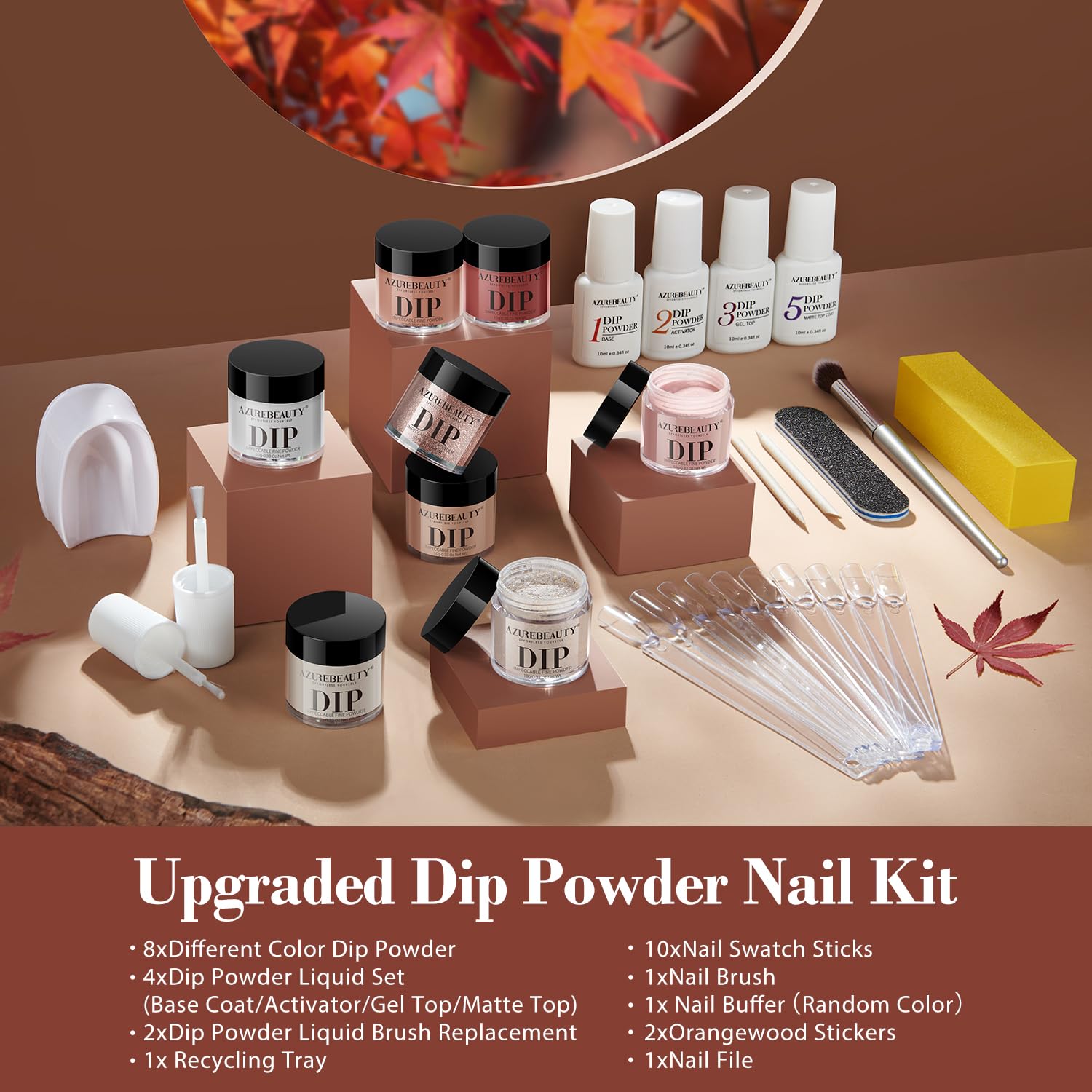 AZUREBEAUTY polishing block and tools for a flawless prep