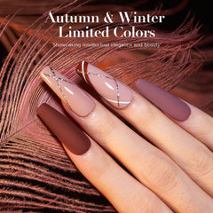 AZUREBEAUTY dip powder kit nude brown color swatches for natural looks
