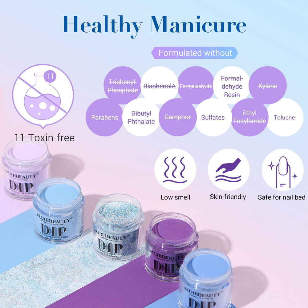 AZUREBEAUTY nail buffer to prep surface and add shine.