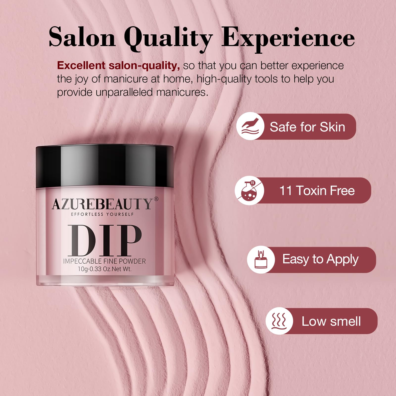 AzureBeauty dip powder kit salon quality results at home without lamp