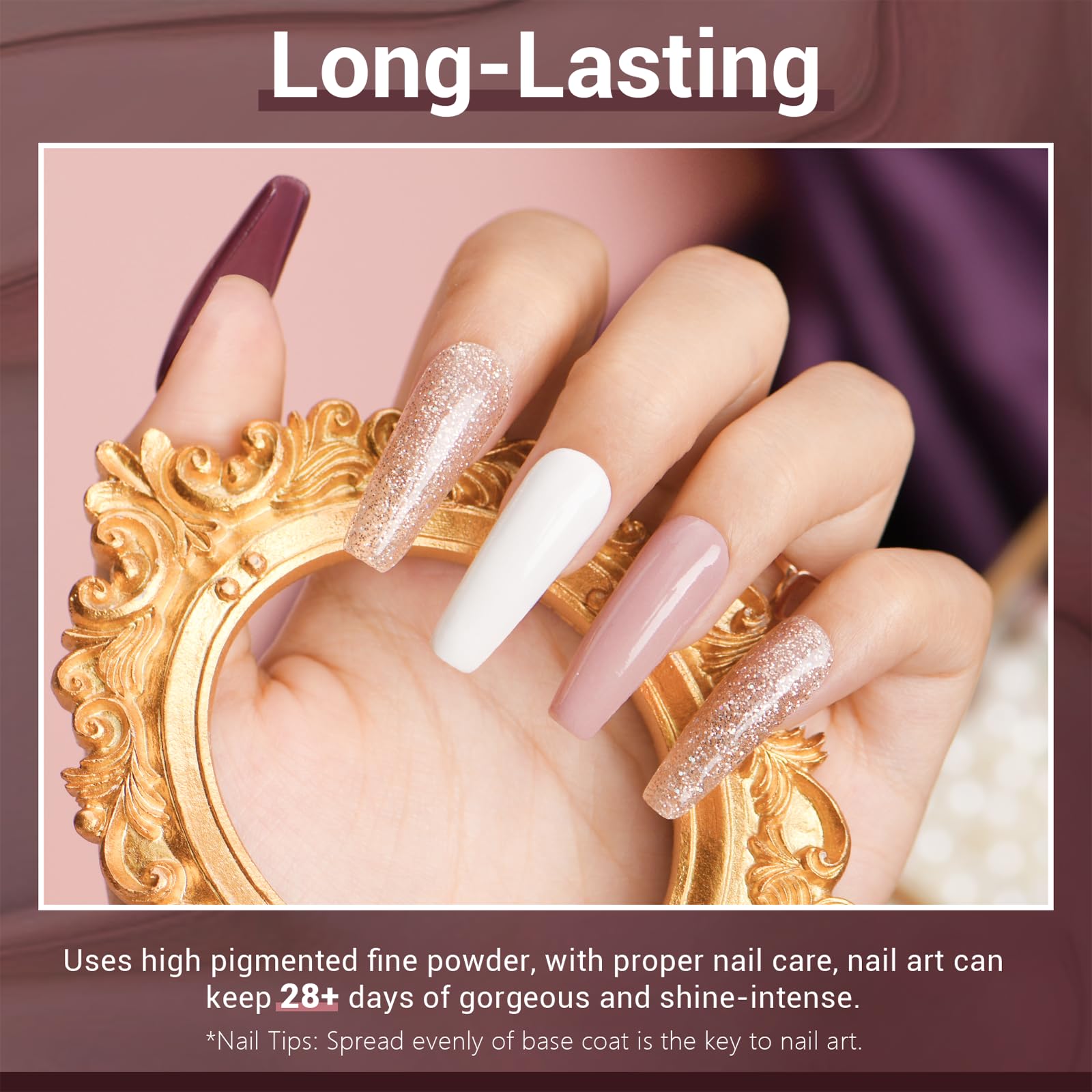 AZUREBEAUTY Dip Powder Kit top coat bottle shown for high shine and long lasting protection
