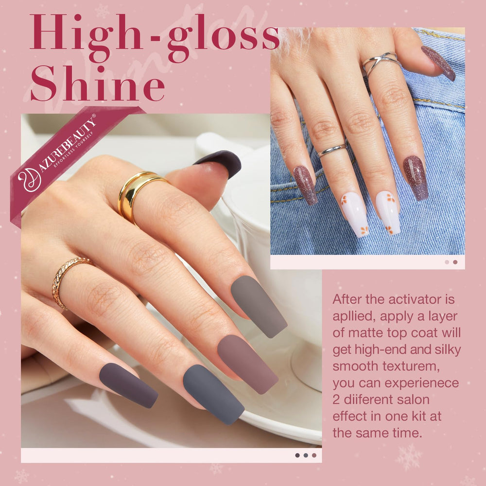 AZUREBEAUTY dip powder liquid base coat demonstrates smooth, long-lasting adhesion.