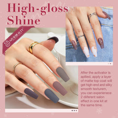 AZUREBEAUTY dip powder liquid base coat demonstrates smooth, long-lasting adhesion.