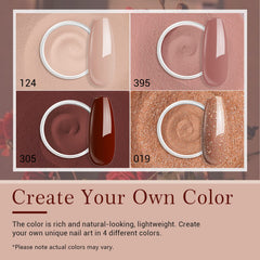 AZUREBEAUTY dip powder nail kit burgundy glitter for festive nail art