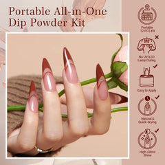 AZUREBEAUTY dip powder nail kit replacement brushes for precise application