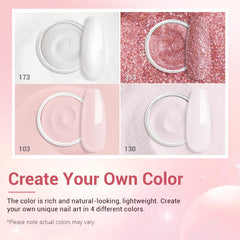 AzureBeauty dip powder nude swatch in natural pink tone