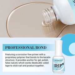 AZUREBEAUTY Dip Powder Primer Bond brush application demonstrates even base