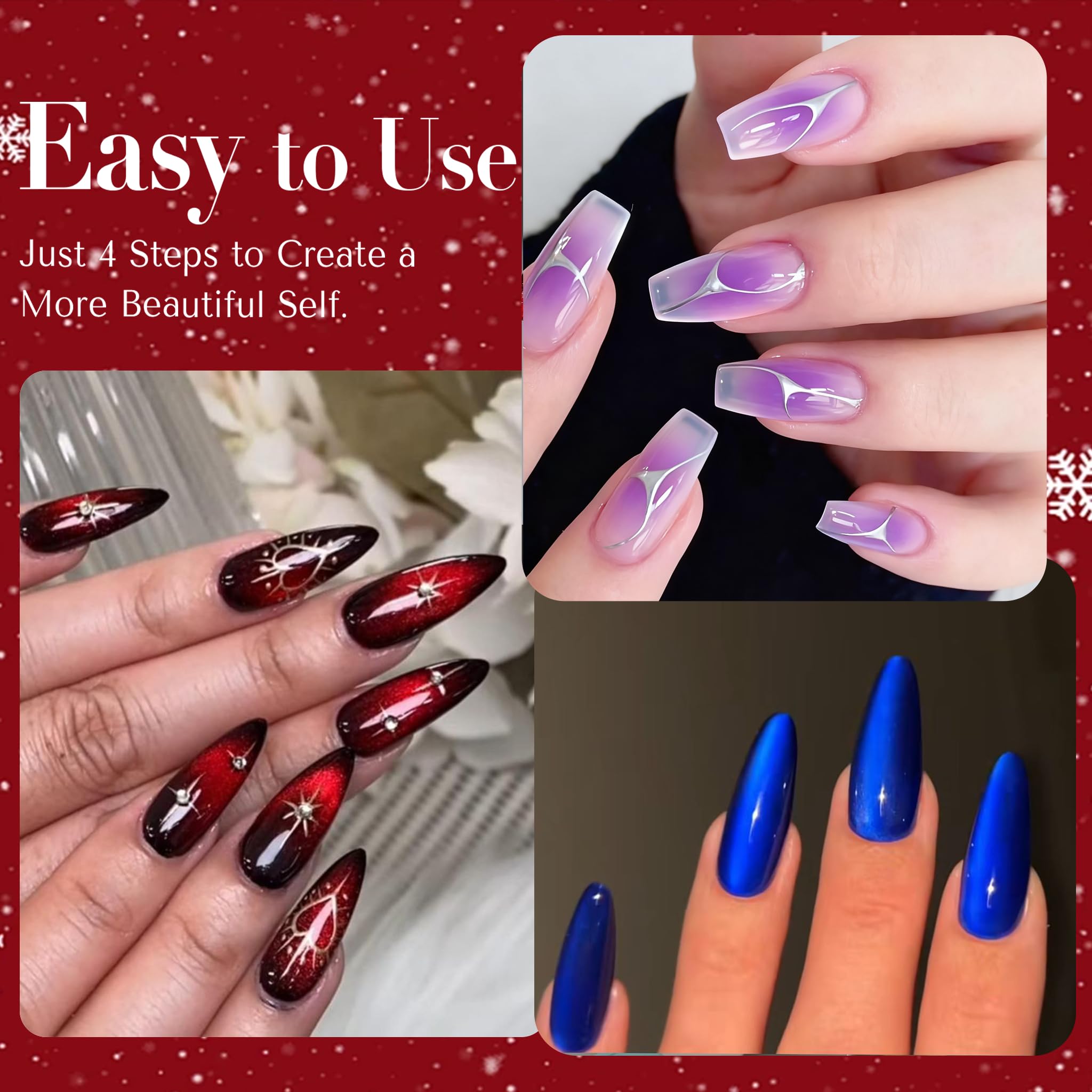 AZUREBEAUTY ruby red jelly swatch offers a classic glossy finish